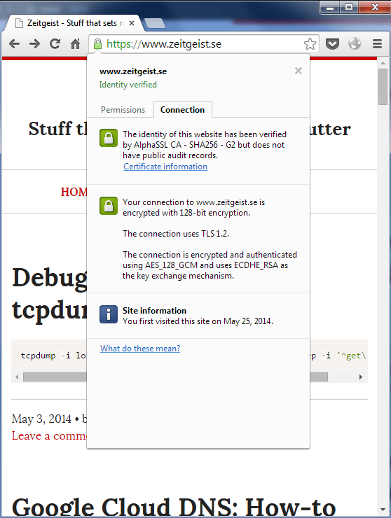 Chrome on Windows 7 using AES-GCM with BoringSSL